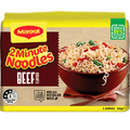 Maggi 2 Minute Instant Noodles Beef 370g 5pk