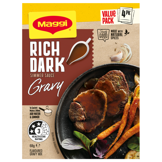 Maggi Gravy Mix Rich Dark 4pk