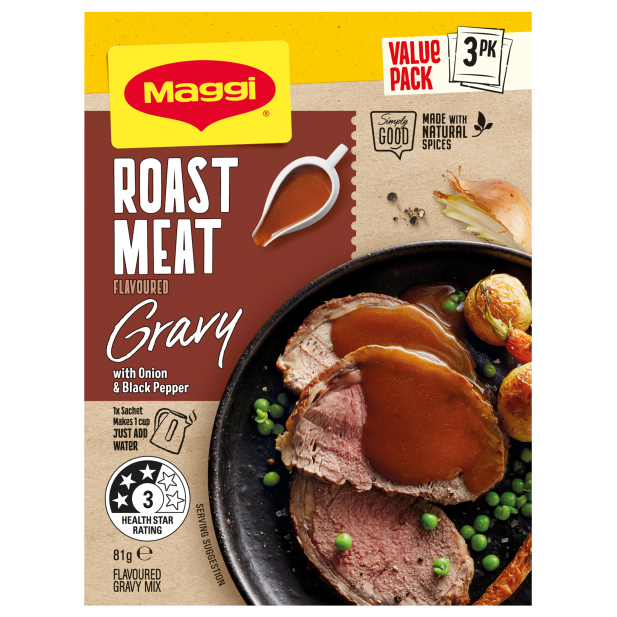 Maggi Gravy Mix Roast Meat 3pk