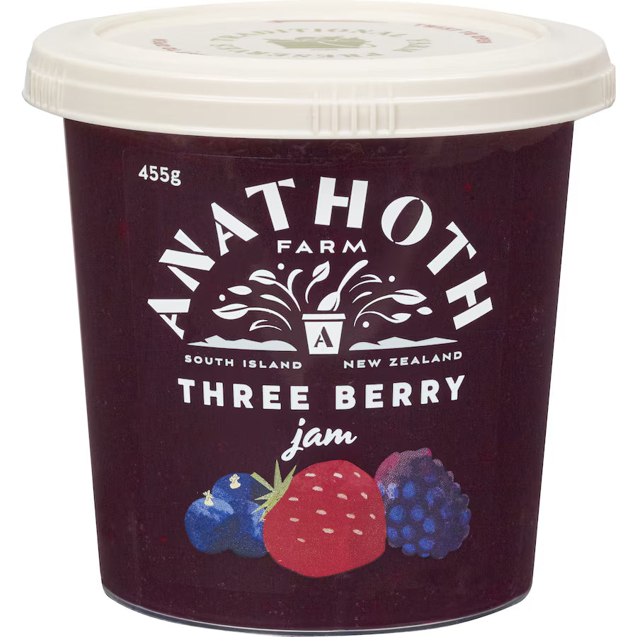 Anathoth Farm Three Berry Jam 455g