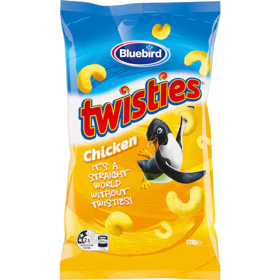 Bluebird Corn Snacks Twisties Chick 120g