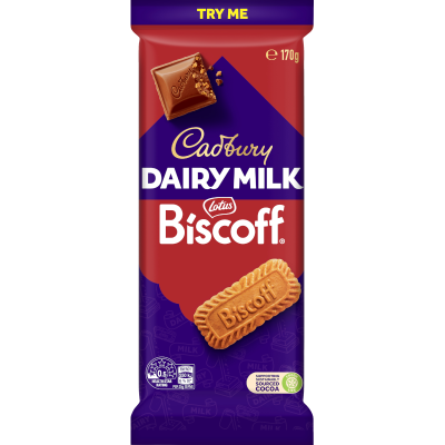 Cadbury Chocolate Block Biscoff 170g
