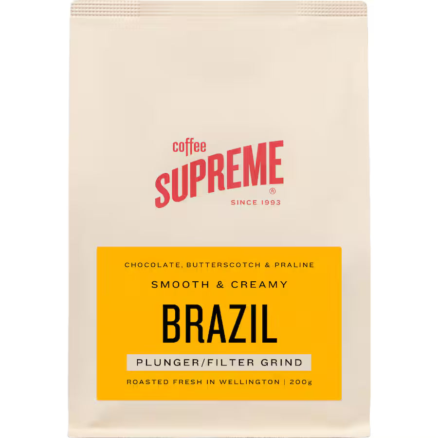 Coffee Supreme Plunger Grind Brazil Blend 200g