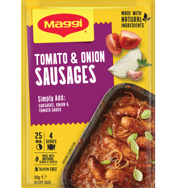 Maggi Recipe Base Tomato & Onion Sausage 39g
