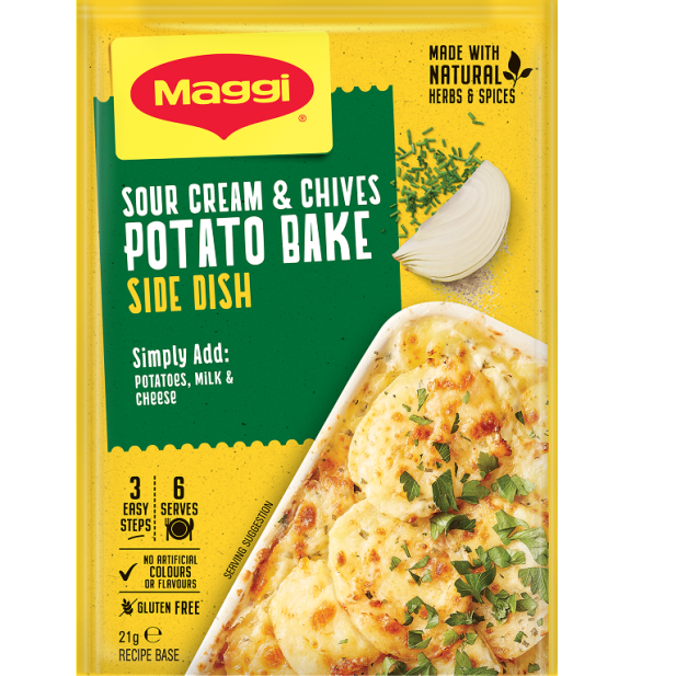 Maggi Side Dish Potato Bake Sour Cream & Chives 21g