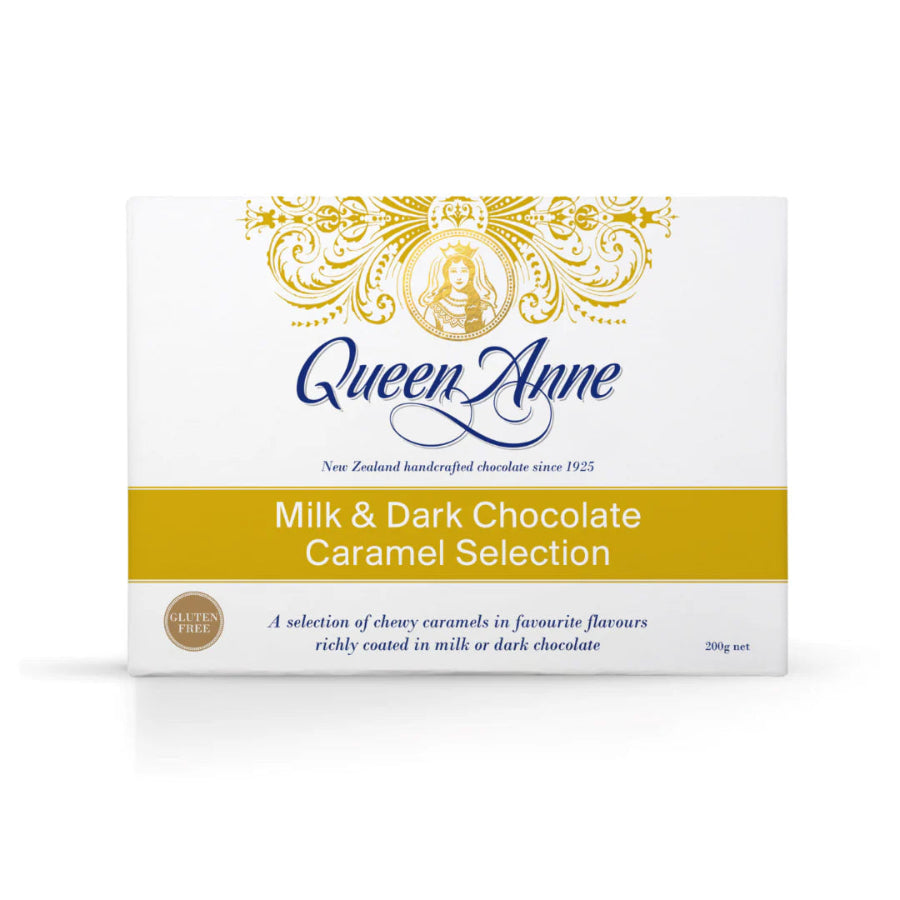Queen Anne Milk & Dark Chocolate Caramel Selection 200g