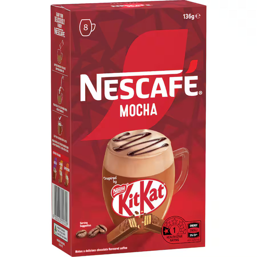 Nescafe Coffee Mix Kit Kat Mocha 8 Sachet 136g