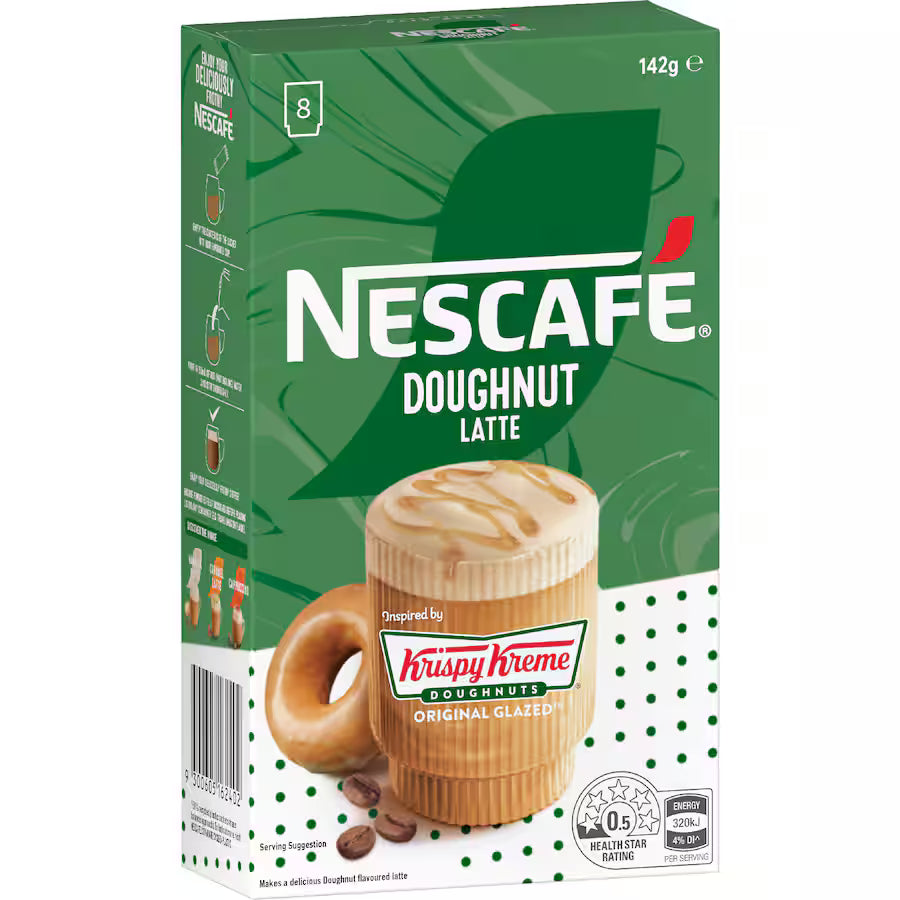 Nescafe Coffee Mix Krispy Kreme Latte Original 10 sachets 142g