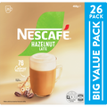 Nescafe Coffee Sachets Hazelnut Latte 26 pack 468g