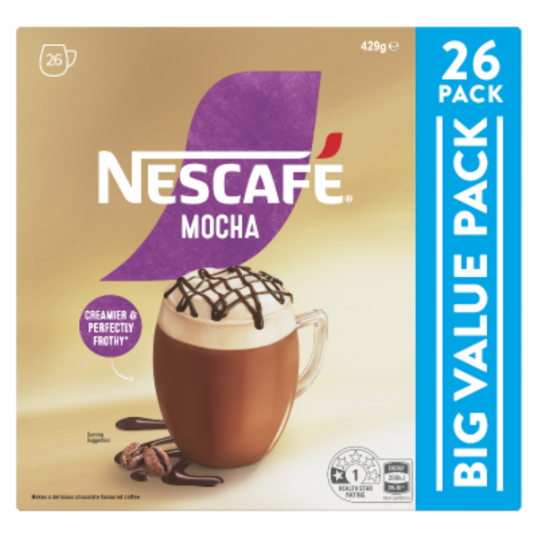 Nescafe Coffee Sachets Mocha 26 pack 429g – The New Zealand Pantry