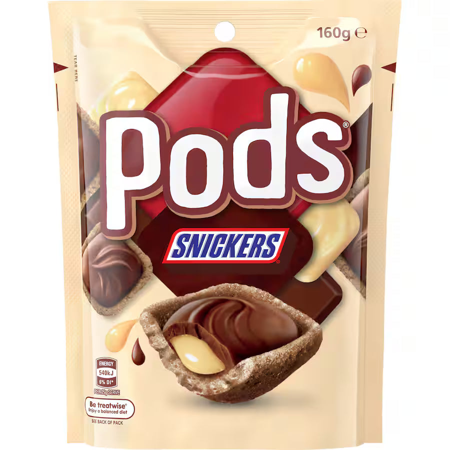 Pods Chocolate Snickers 160g