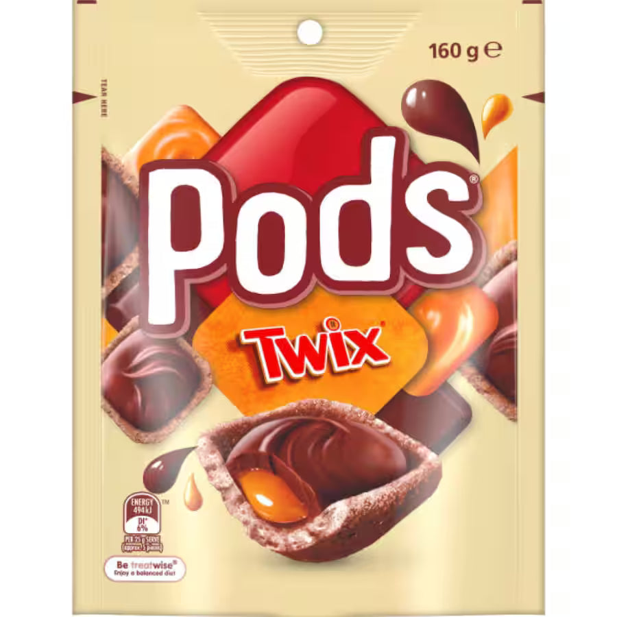 Pods Chocolate Twix 160g