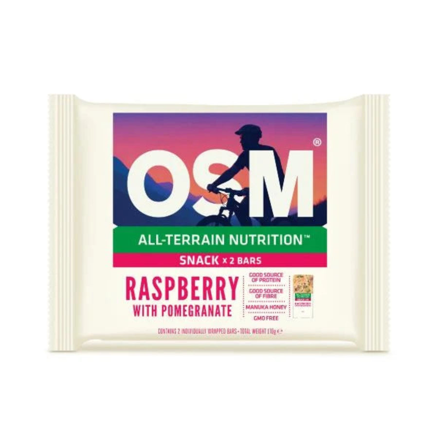 One Square Meal Muesli Bars Raspberry with Pomegranate 2pk 170g