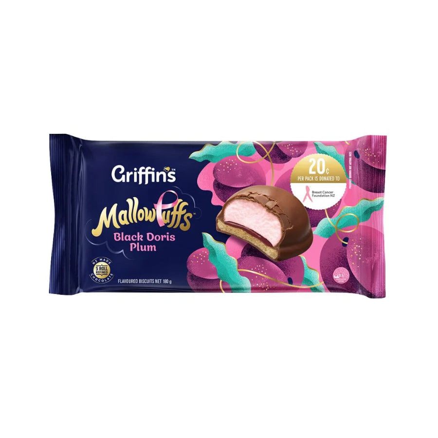Griffin’s MallowPuffs Black Doris Plum 180g