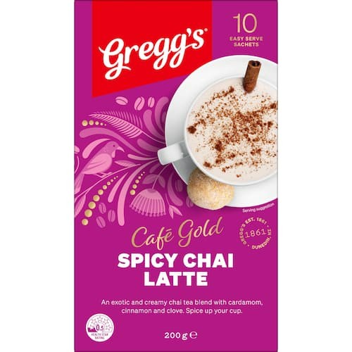 Greggs Cafe Gold Spicy Chai Latte 10 sachets