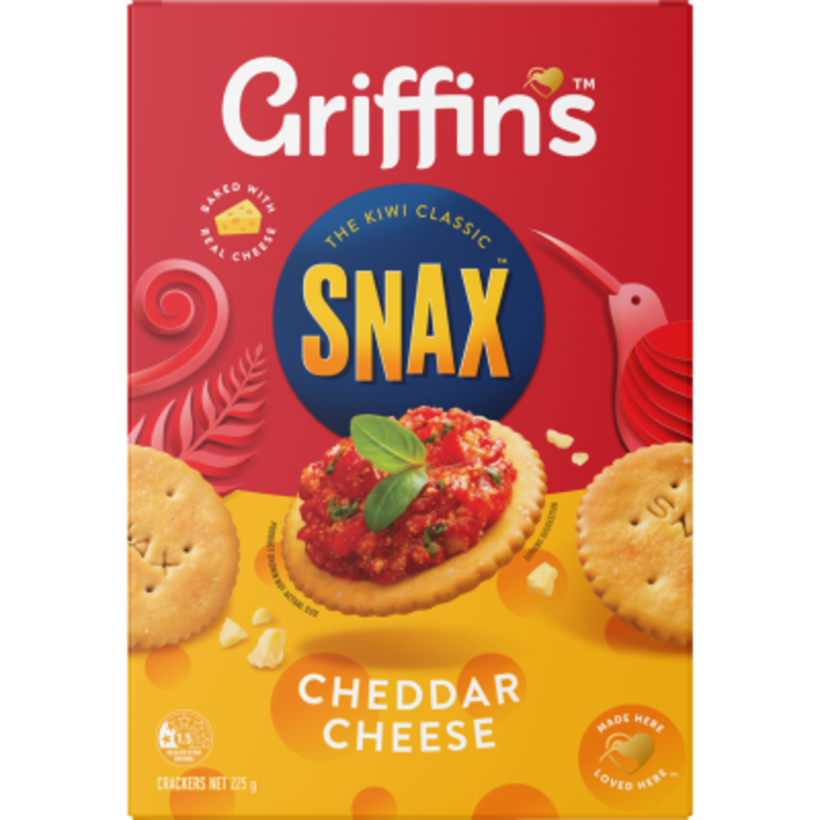Griffins Snax Cheddar Cheese 225g