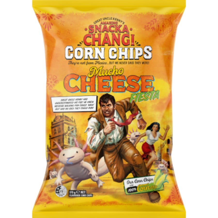 Snackachangi Corn Chips Mucho Cheese Fiesta 170g