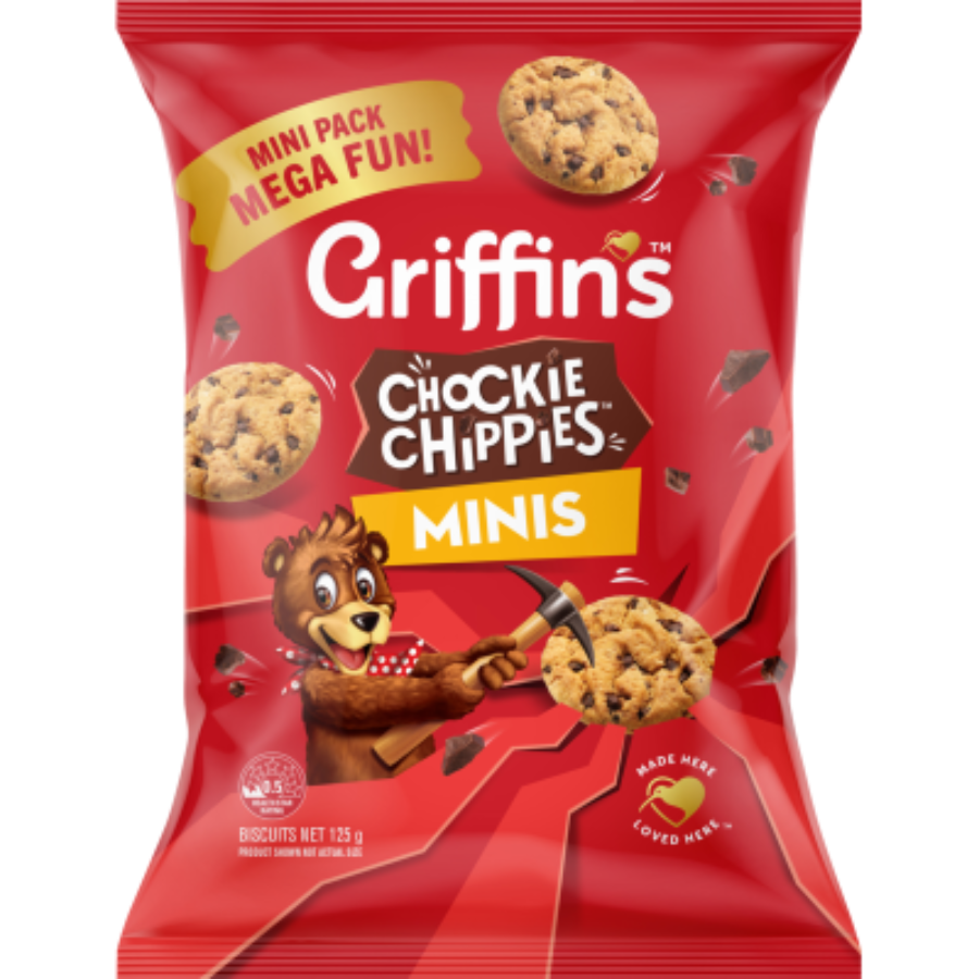 Griffins Chockie Chippies Minis Biscuits 125g