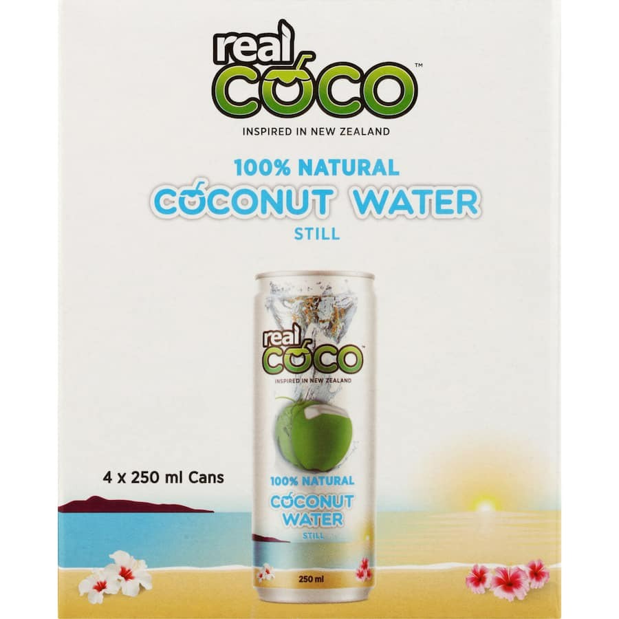 Real Coco Coconut Water 250ml 4 Pack
