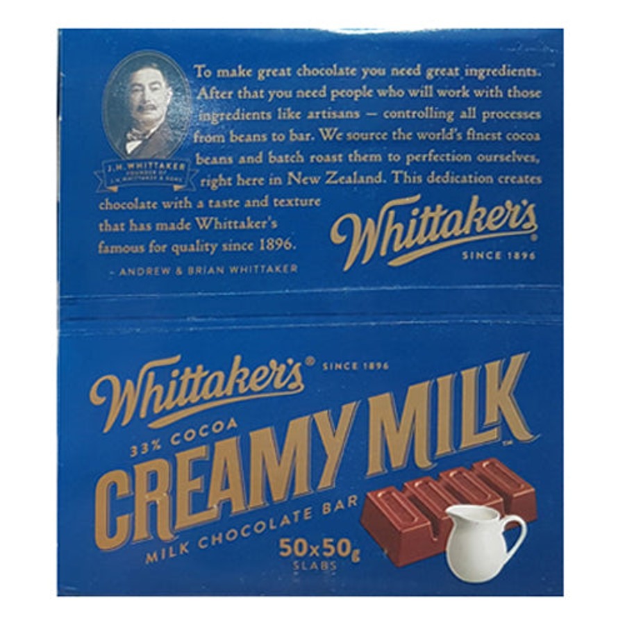 Whittakers Creamy Slab 50g - Entire Case