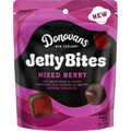Donovans Jelly Bites Black Forest 130g resealable bag of premium New Zealand chocolate covered fruit flavored jellies