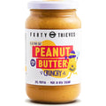 375g jar of Forty Thieves Crunchy Peanut Butter made with roasted hi-oleic peanuts and Himalayan salt from New Zealand.