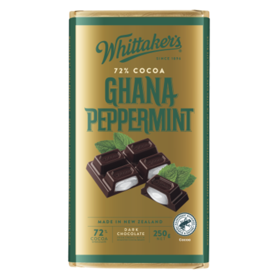 Whittakers Chocolate Block Ghana Peppermint 250g