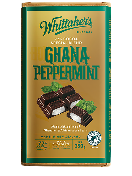 Whittakers Chocolate Block Ghana Peppermint 250g