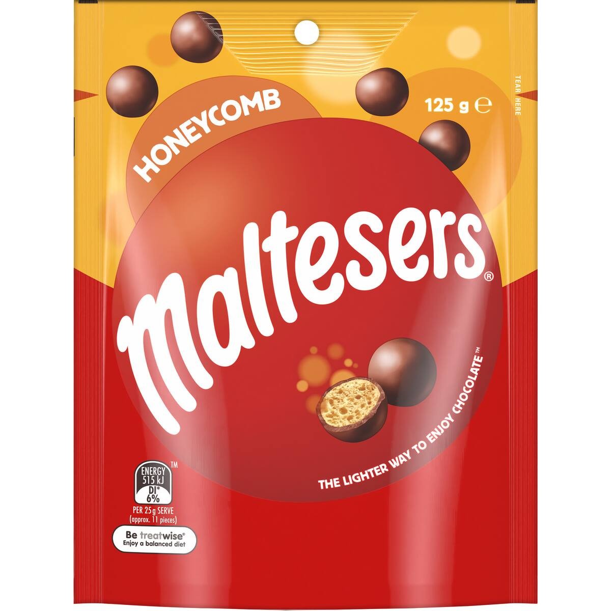 Maltesers Honeycomb Milk Chocolate Bag 125g