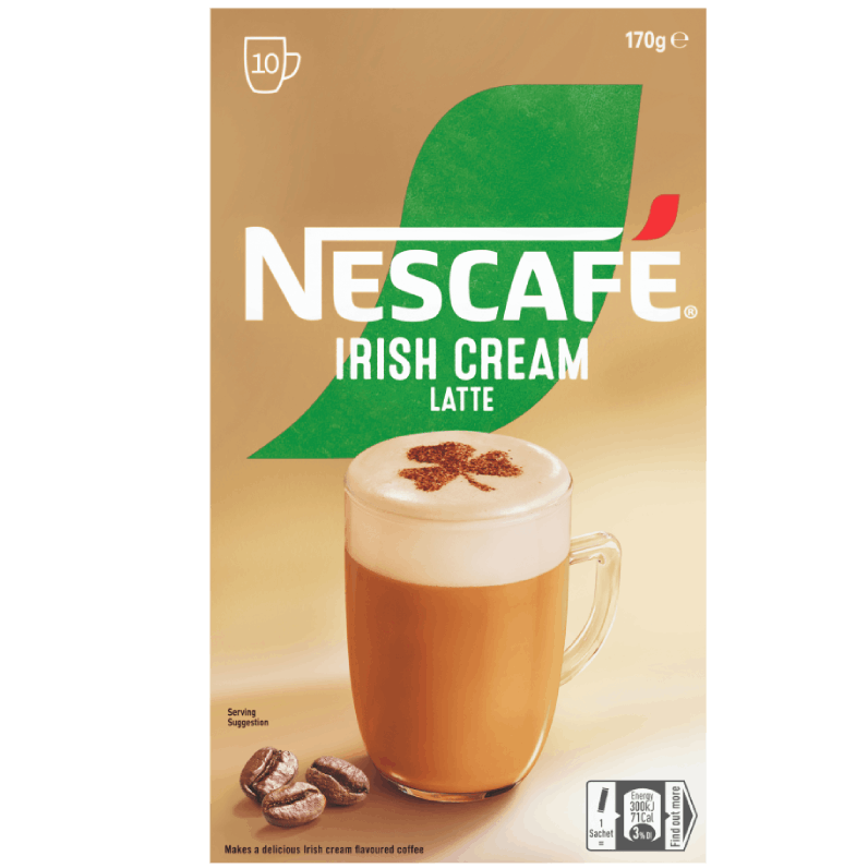 Nescafe Coffee Mix Irish Cream Latte 10 sachets 170G