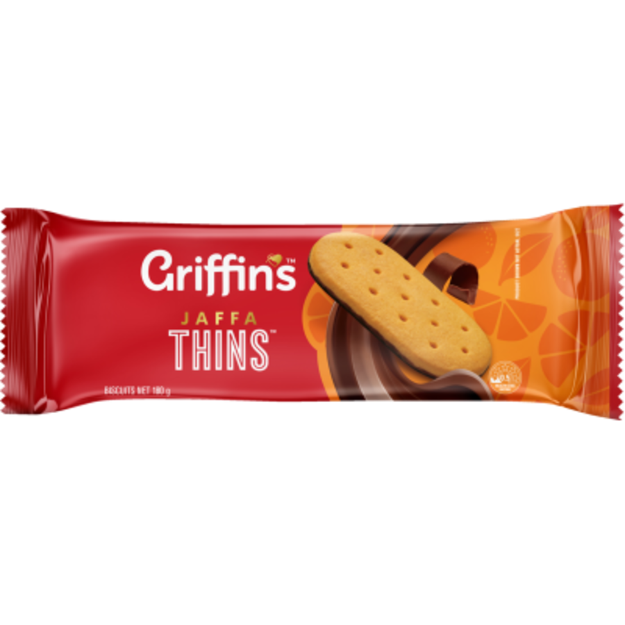 Griffins Chocolate Biscuits Jaffa Thins 180g
