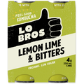 Lo Bros Lemon Lime & Bitters Kombucha 4 x 250ml