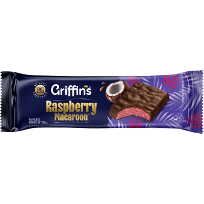Griffins Macaroons Raspberry Chocolate 200g