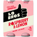 Lo Bros Raspberry & Lemon Kombucha 4 x 250ml