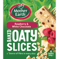 Mother Earth Raspberry & White Chocolate Baked Oaty Slices 240g
