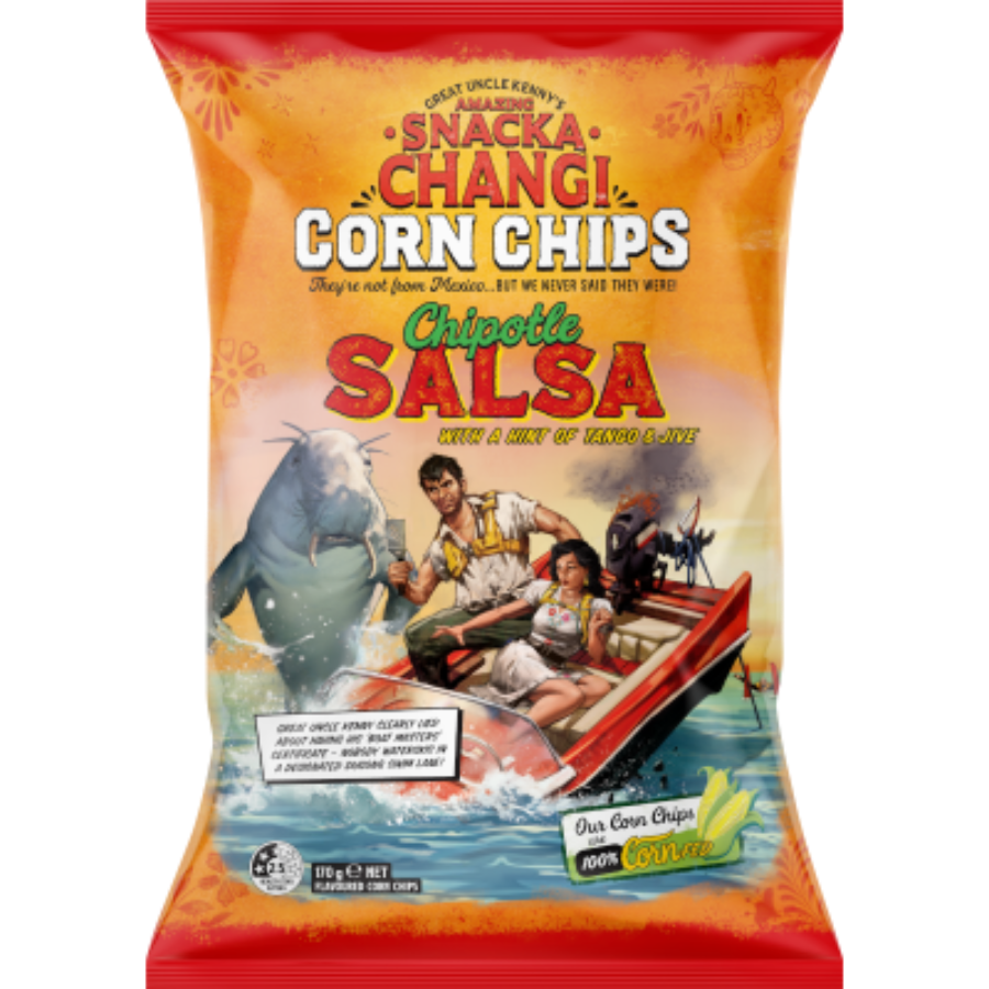 Snackachangi Corn Chips Chipotle Salsa 170g