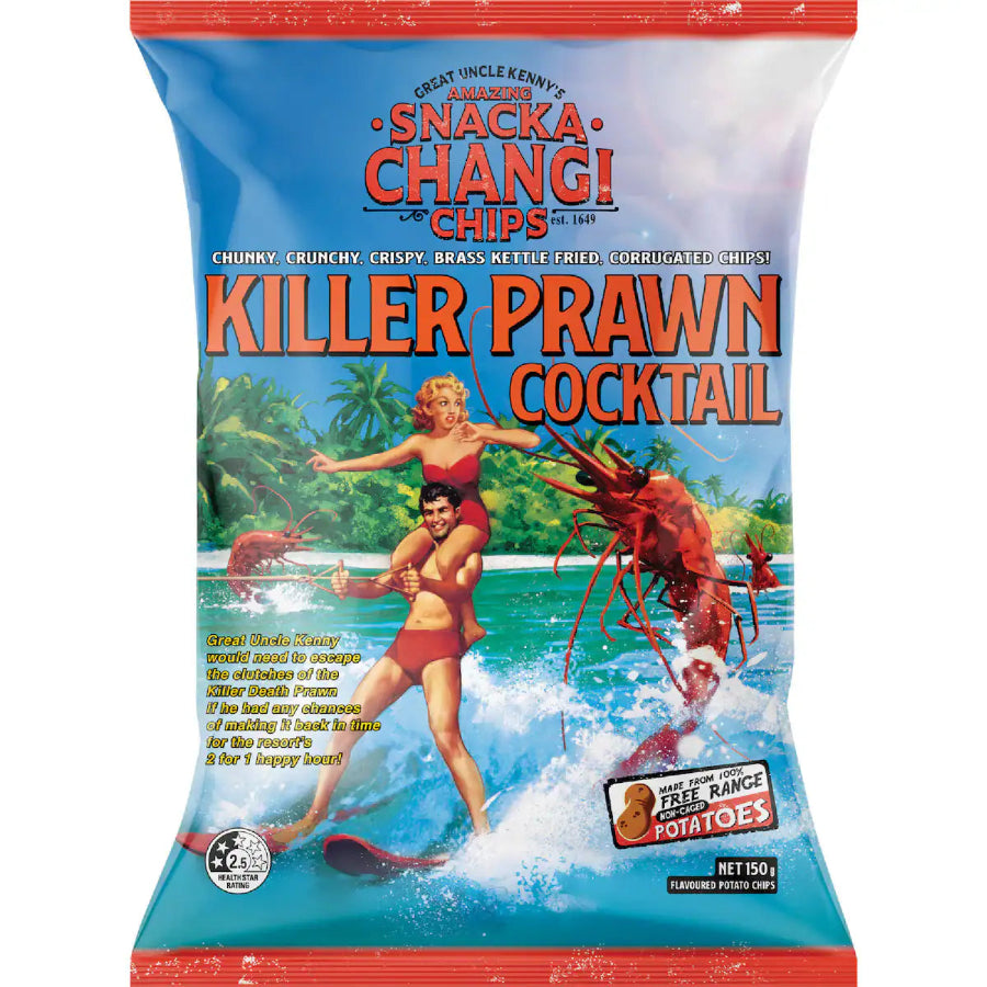 Snackachangi Potato Chips Killer Prawn Cocktail 150g