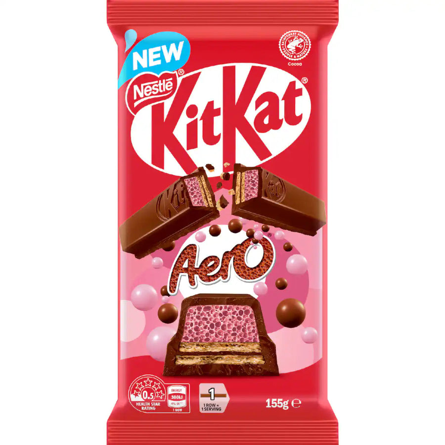 Nestle Kit Kat Aero Strawberry Block 155g