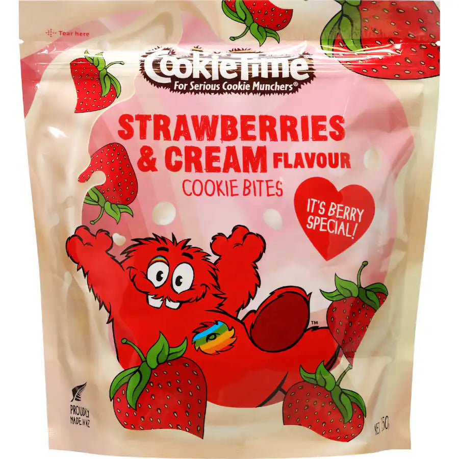 Cookie Time Cookie Bites Strawberries & Cream 250g