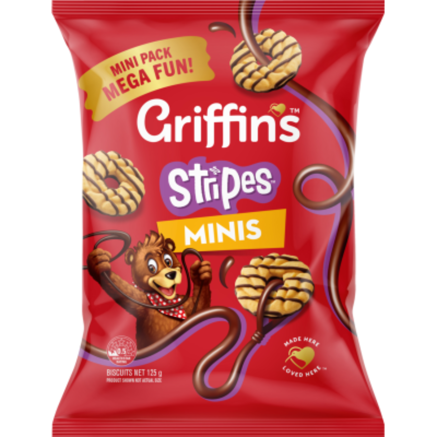 Griffins Stripes Minis Biscuits 125g