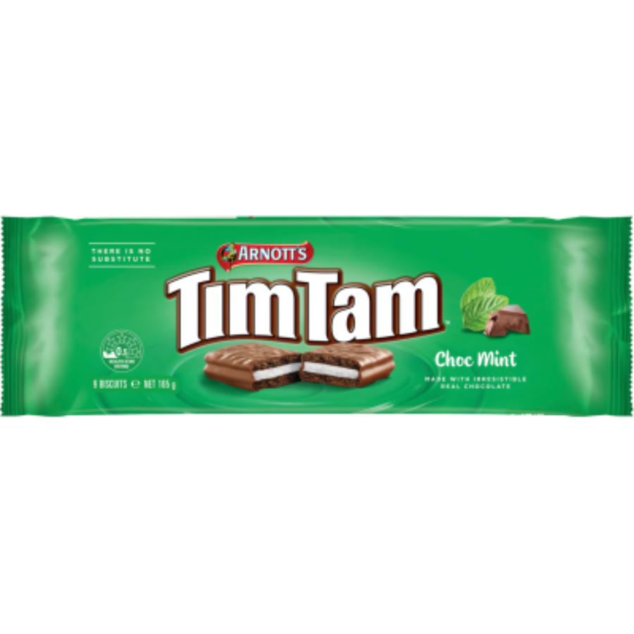 Arnotts Tim Tams Chocolate Biscuits Mint Chocolate 165g
