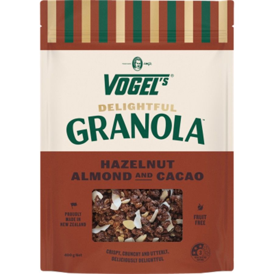 Vogels Delightful Granola Hazelnut, Almond & Cacao 400g
