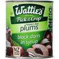 Watties Black Doris Plums 850g