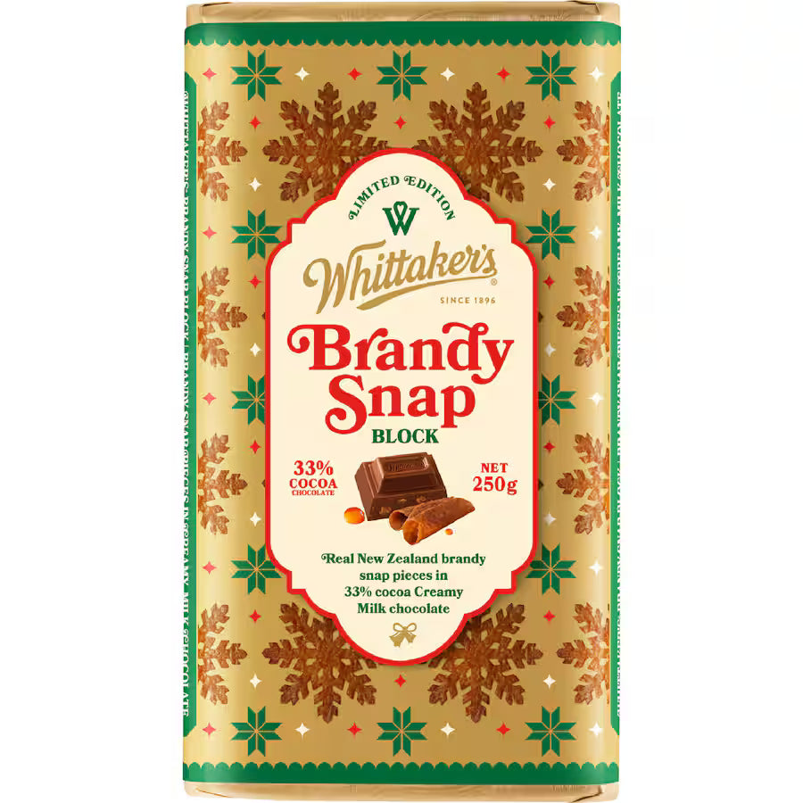 Whittakers Chocolate Block Brandy Snap [LIMITED EDITION] 250g